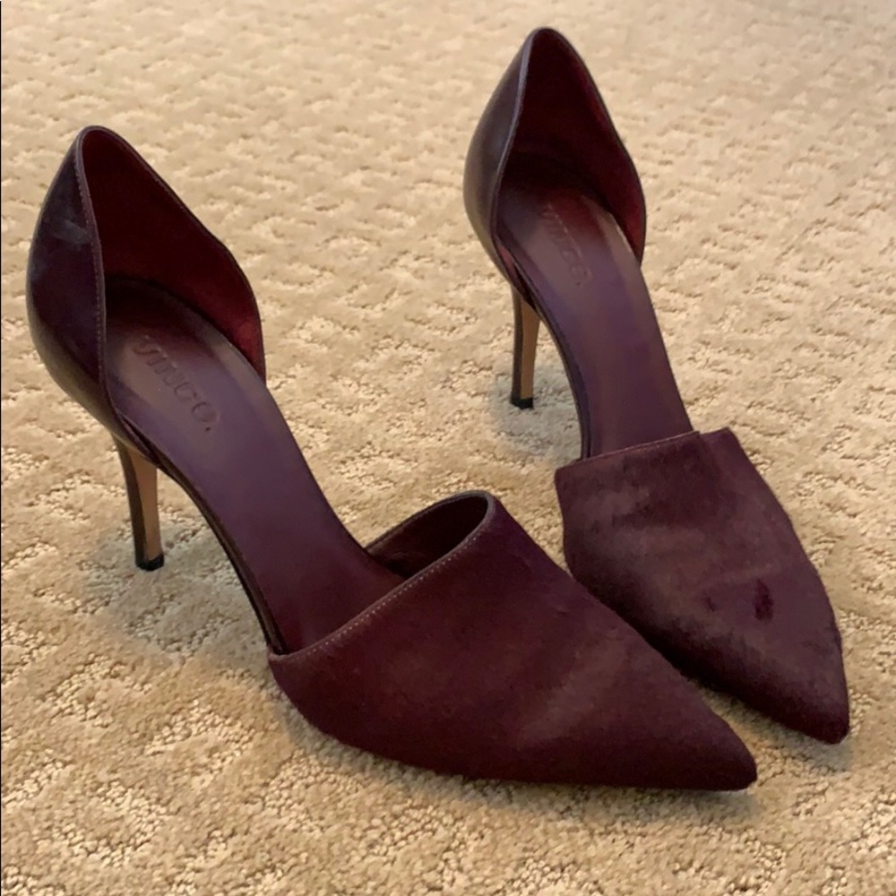 Vince Deep Burgundy D’Orsay Pumps